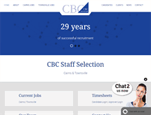 Tablet Screenshot of cbcstaff.com.au